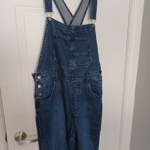 We The Free Blue Denim Overalls